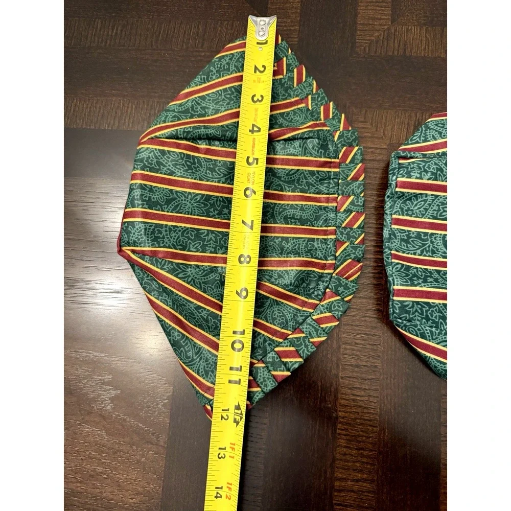 Longaberger Basket Liners Set of 4 –Holly Berry Stripe Christmas Holiday Retired